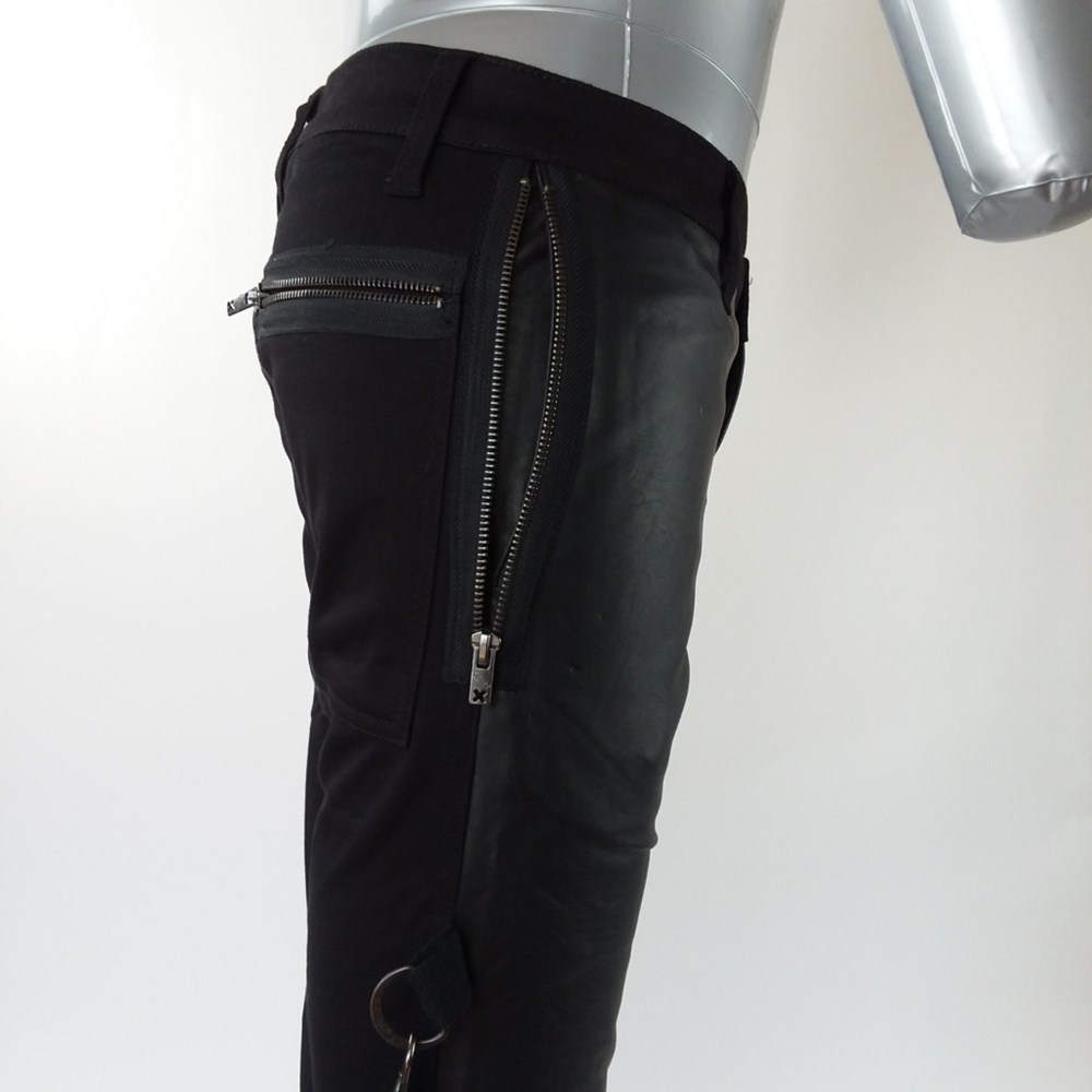 Tripp NYC Men's Bondage Vegan Leather Skinny Pants - Picture 7 of 8